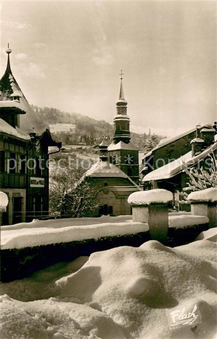 Saint-Gervais-les-Bains sous la neige