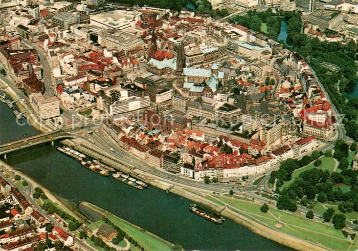 BREMEN  CITY Fliegeraufnahme Stadtzentrum