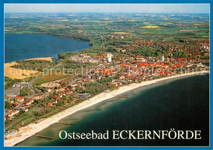 ECKERNFoeRDE Ostseebad Fliegeraufnahme mit Strand