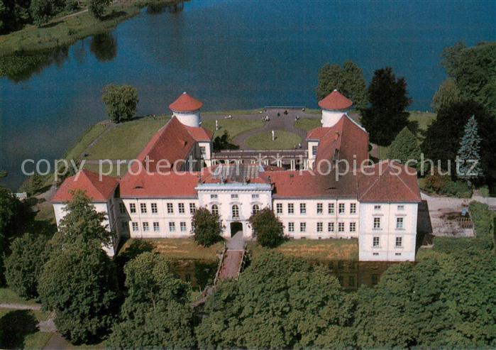 Rheinsberg Fliegeraufnahme Schloss mit Grienericksee
