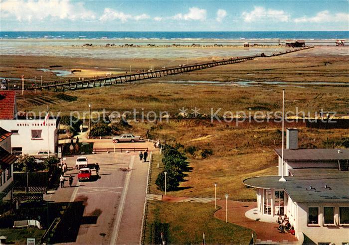 St Peter-Ording mit Bruecke Strand Arche Noah