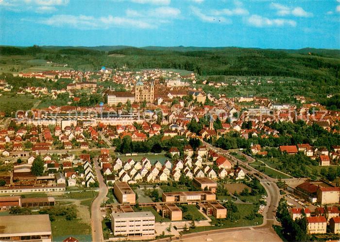 Weingarten Wuerttemberg Fliegeraufnahme mit Benediktiner Abtei