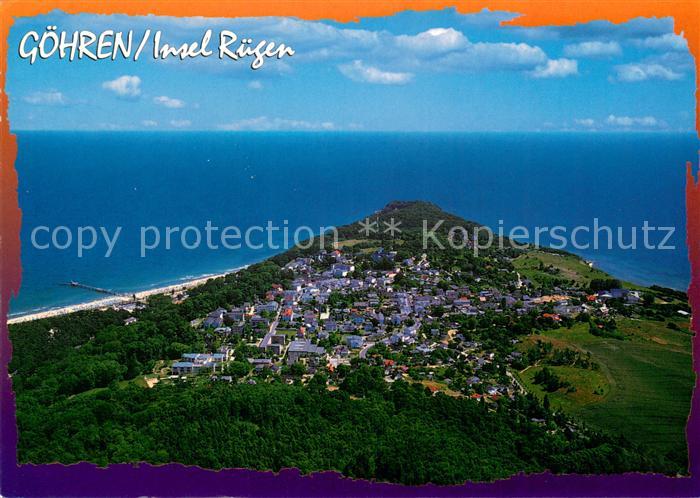 Goehren Ruegen Fliegeraufnahme mit Strand