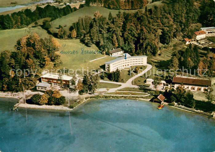 Kochel See Fliegeraufnahme Erholungsheim der Gewerkschaft oeTV