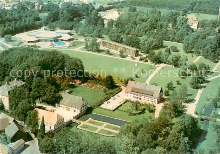 Bad Sassendorf Fliegeraufnahme Kurparkanlagen