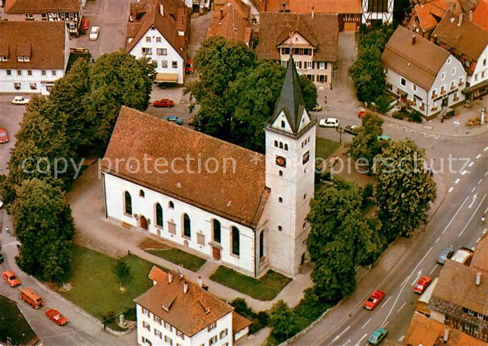 Welzheim Fliegeraufnahme mit Kirche