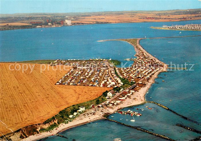 Wulfen Fehmarn Fliegeraufnahme Campingplatz Wulfener-Hals