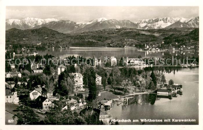 Poertschach Woerthersee mit Karawanken