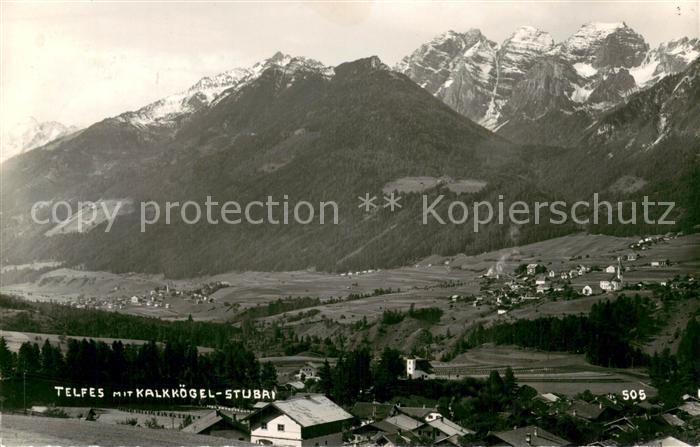 Telfes Stubai Panorama mit Kalkkoegel