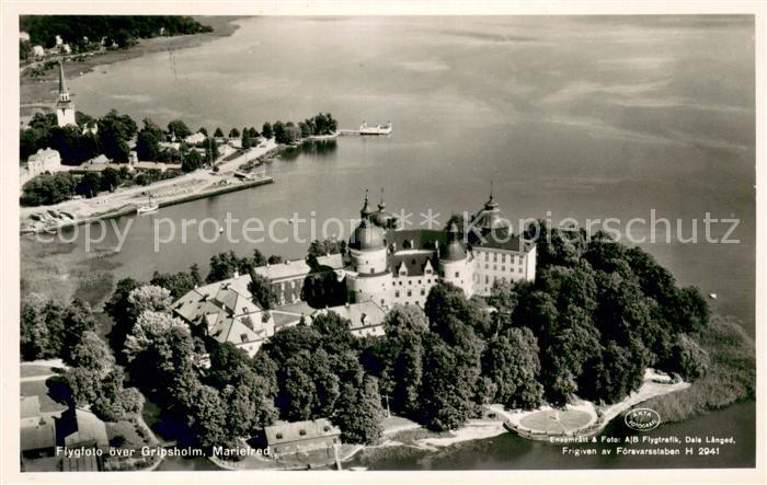 Mariefred Flygfoto oever Gripsholm