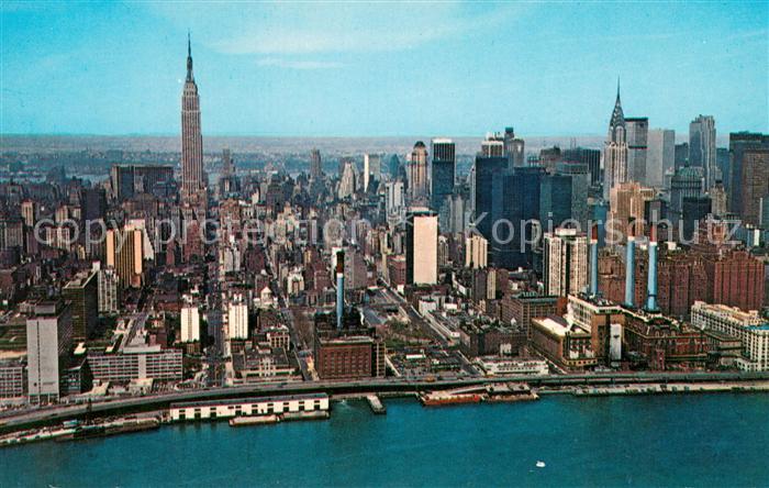 New York City Midtown Manhatten Air view
