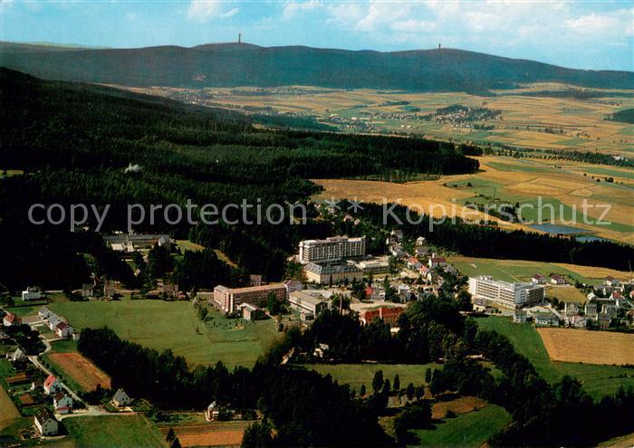 Alexandersbad Bad Fliegeraufnahme mit Ochsenkopf und Schneeberg