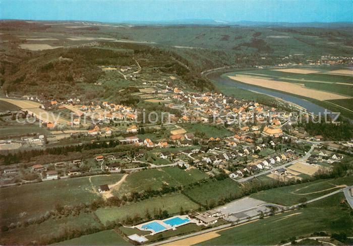 Polle Oberweser Fliegeraufnahme