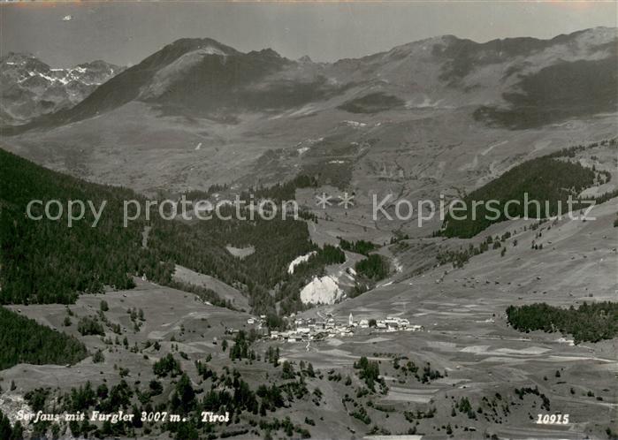 Serfaus Tirol Fliegeraufnahme mit Furgler