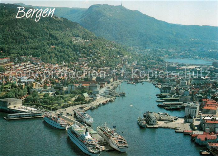 Bergen Norwegen Fliegeraufnahme