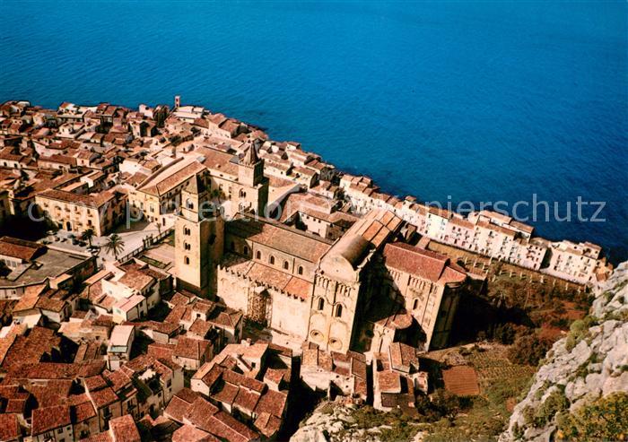 Cefalu Il Duomo Panorama dall aereo