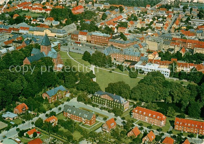 Ringsted Vestsjalland Ringsted mit St Bendts Kirche Fliegeraufnahme