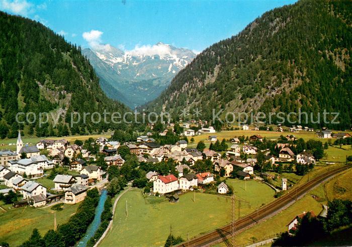 Mallnitz Kaernten Fliegeraufnahme mit der Geiselspitze