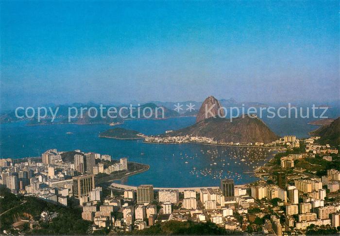 Rio de Janeiro Vista panoramica de Botafogo com Pao de Acucar
