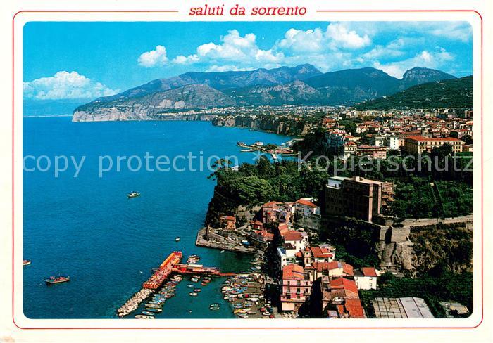 Sorrento Campania Marina Grande Fliegeraufnahme