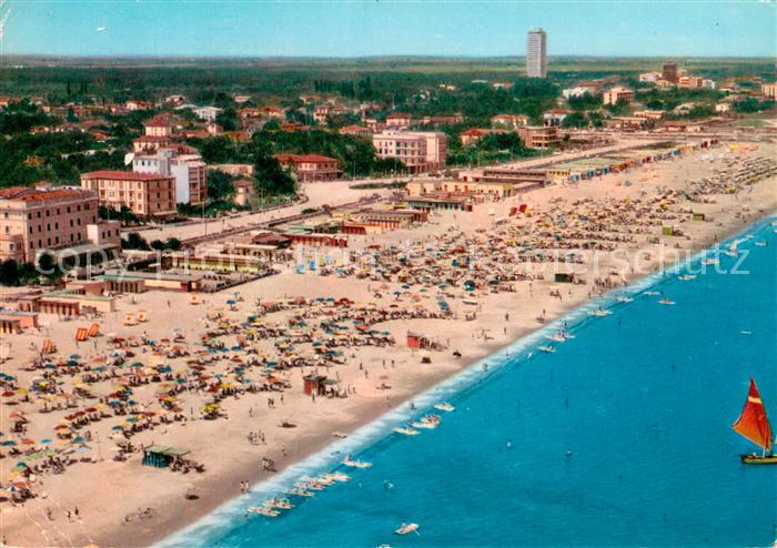 Cervia La spiaggia dall aereo
