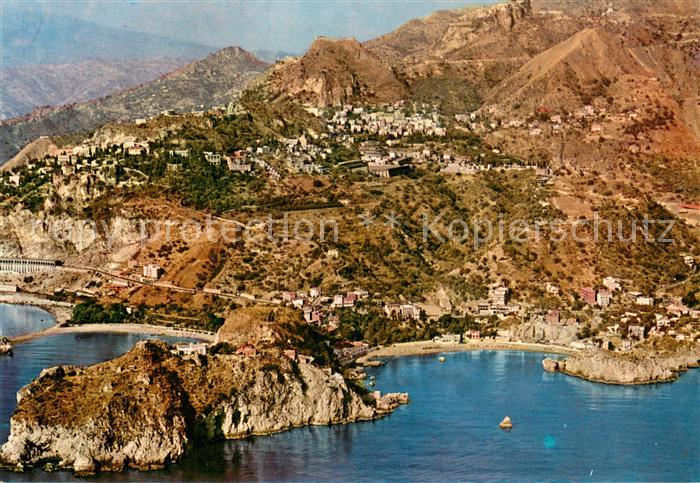 Taormina Sizilien Isola Bella e Mazzaro Vue aerienne