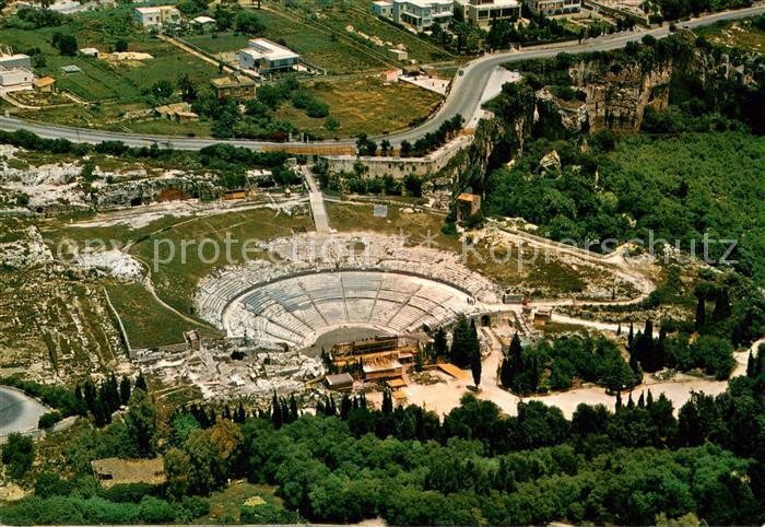 Siracusa Griechisches Theater Fliegeraufnahme