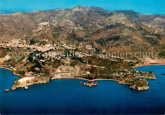 Taormina Sizilien Fliegeraufnahme