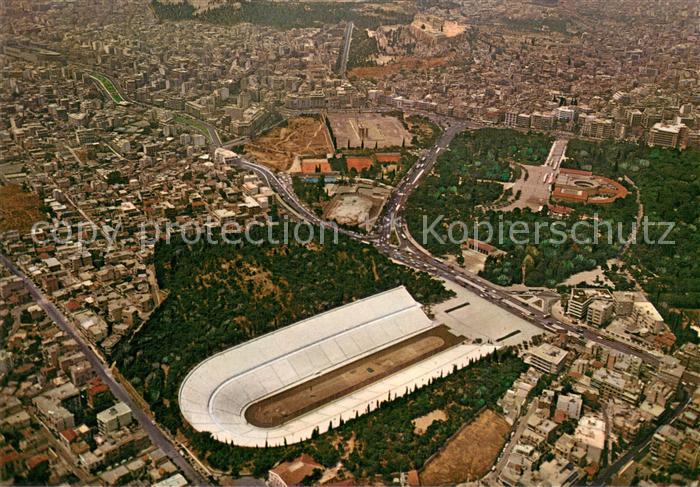Athen Griechenland Fliegeraufnahme mit Stadion