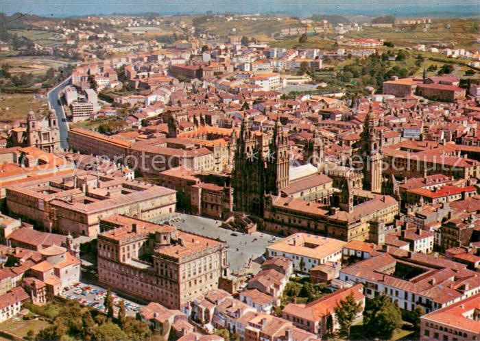 Santiago de Compostela Fliegeraufnahme