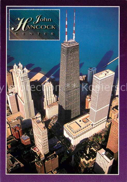 Chicago Illinois John Hancock Center Air view