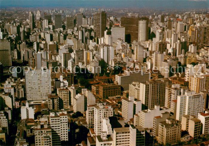 São Paulo Vista aerea do centro da cidade