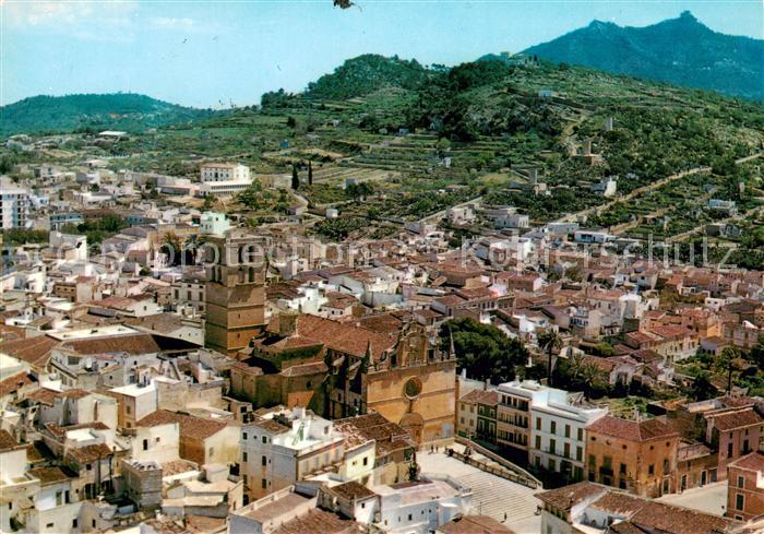 Felanitx Mallorca Islas Baleares Vista aerea Al fondo el Puig de San Salvador