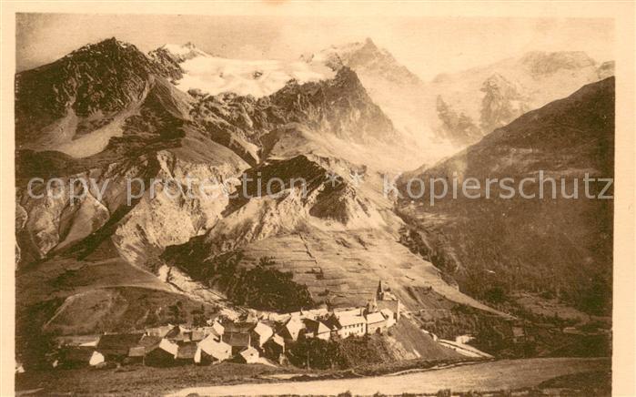 La Grave Panorama la Meije et ses glaciers Alpes