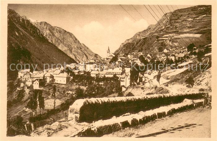 La Grave Vue panoramique du village Route des Alpes