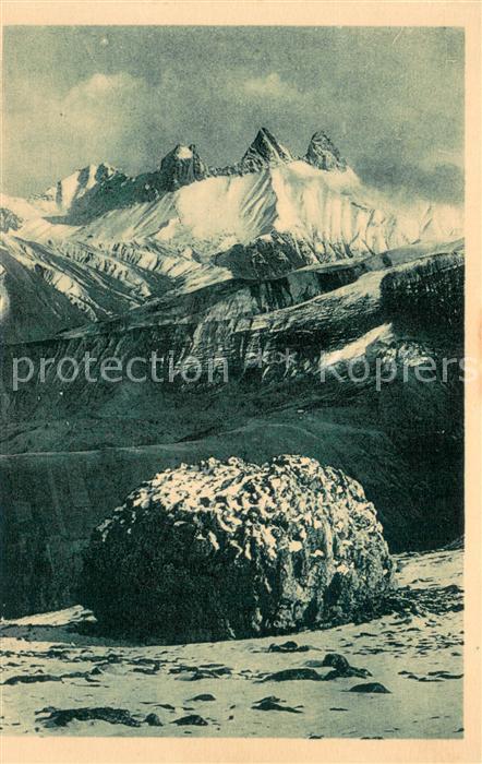 La Grave et les Aiguilles d Arves Alpes Gebirgspanorama