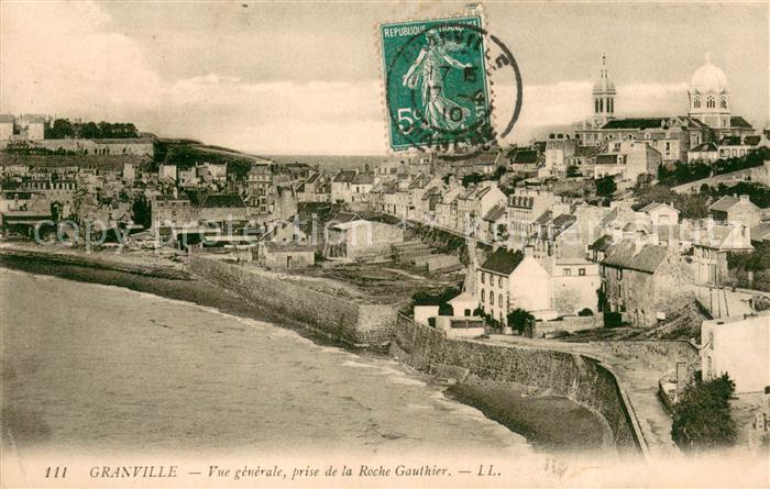 Granville Manche Vue Generale prise de la Roche Gauthier