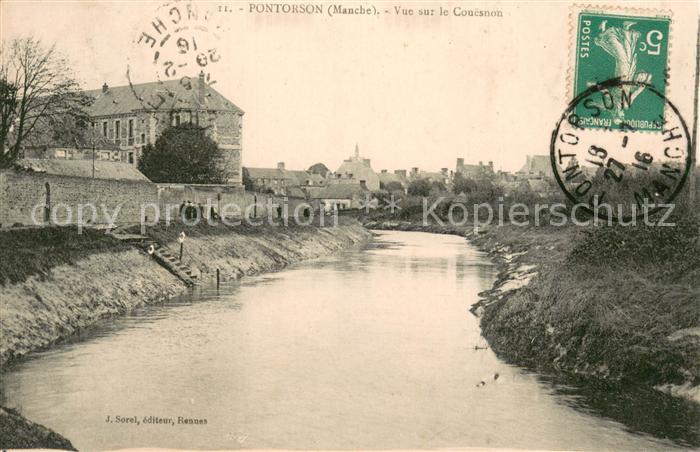 Pontorson Vue sur le Couesnon