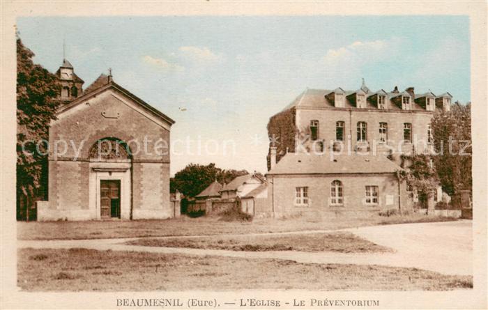Beaumesnil Eure Eglise et le Preventorium