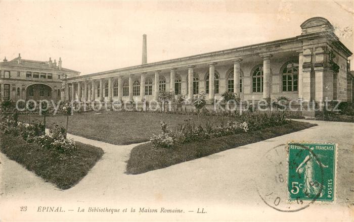 Epinal Vosges 88 Bibliothèque et la maison romaine