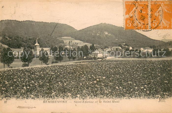 Remiremont Vosges Saint Etienne et le Saint Mont