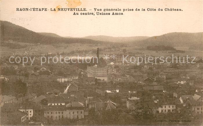 Raon-l Etape Vosges La Neuveville vue Generale pris de la côte du Chateau au cen