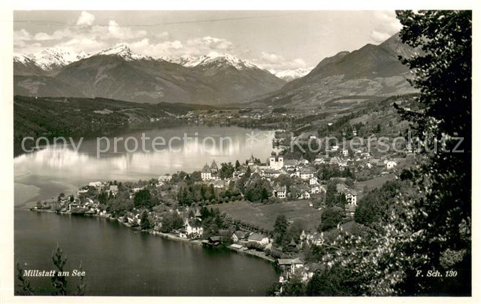 Millstatt Millstaettersee Panorama Alpen