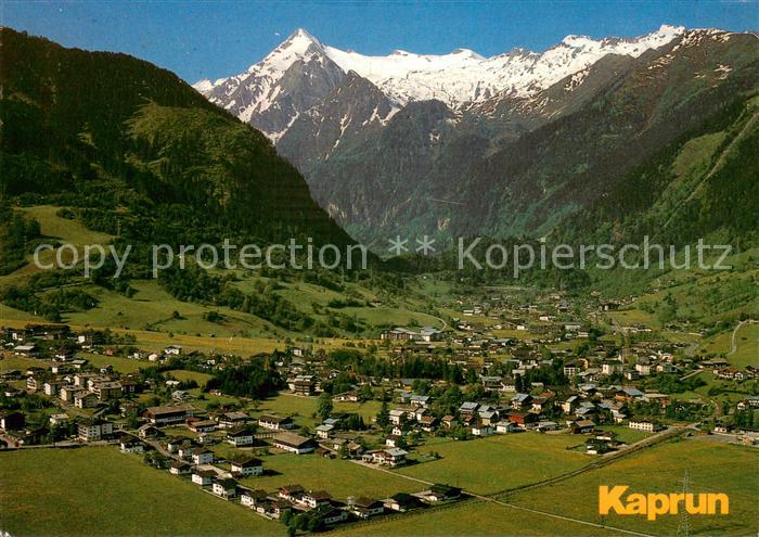 Kaprun mit Blick zum Kitzsteinhorn Hohe Tauern Fliegeraufnahme
