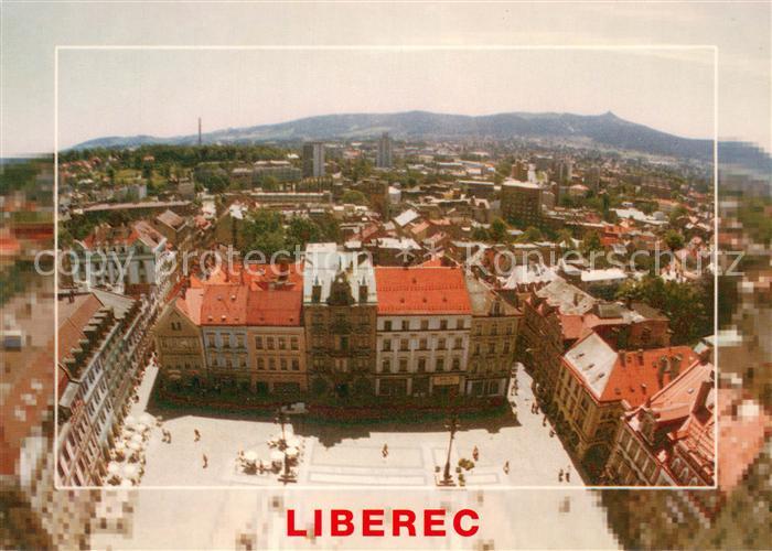 Liberec Stadtpanorama Marktplatz Stadtzentrum