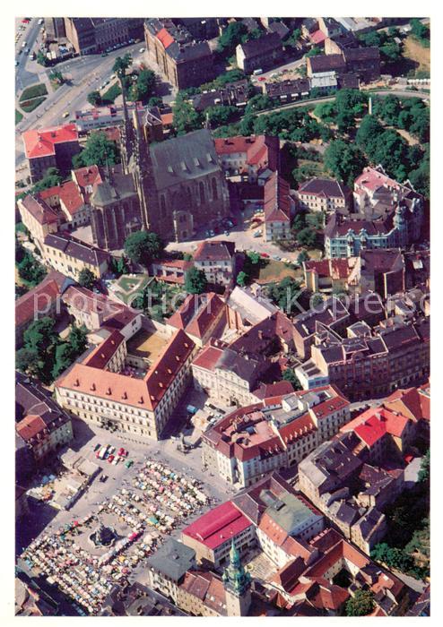 Brno Bruenn Markt Domkirche St. Peter und Paul Fliegeraufnahme