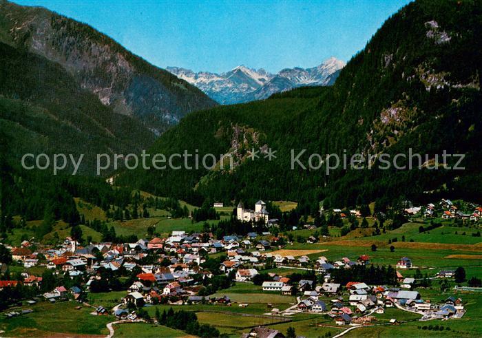 Mauterndorf gegen radstaedter Tauern Sommerfrische Fliegeraufnahme