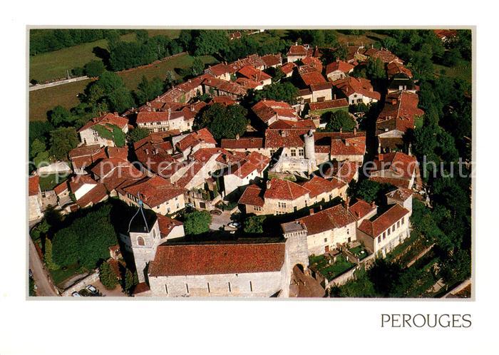Perouges Cité médievale vue aérienne
