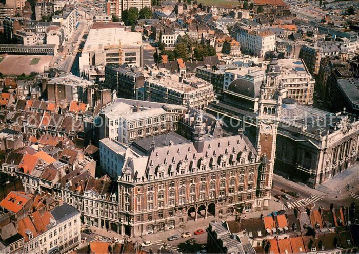 Lille Nord La Bourse et l'Opéra vue aérienne