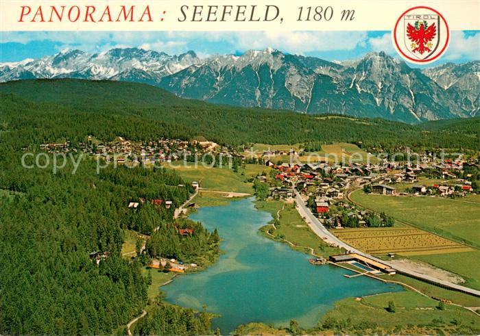 Seefeld Tirol Hoehenluftkurort Wintersportplatz Alpen Fliegeraufnahme